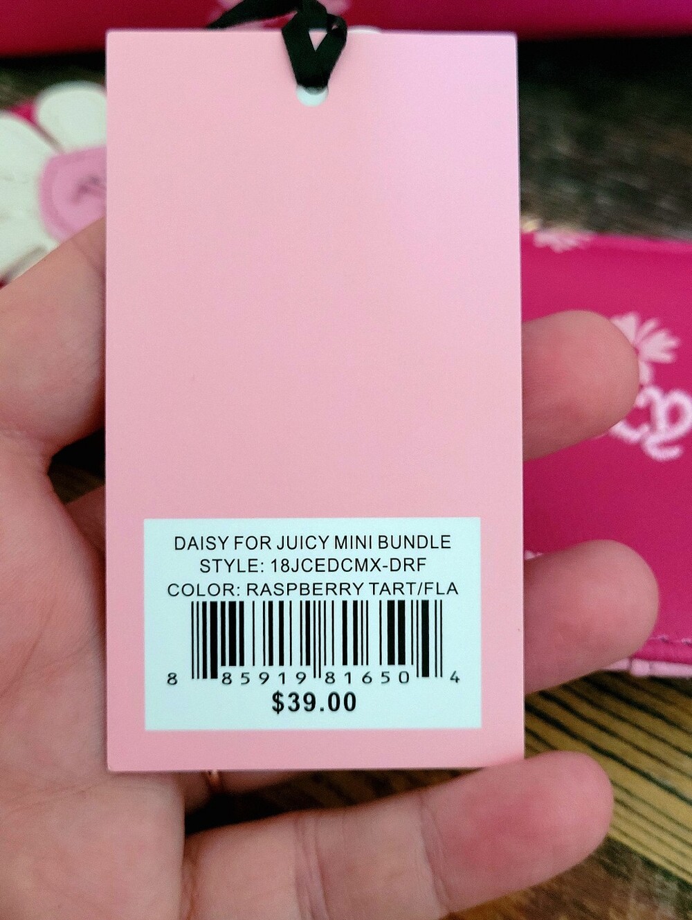 Juicy Couture Daisy For Juicy Hobo Handbag and Card Wallet In Raspberry Tart - Picture 4 of 11